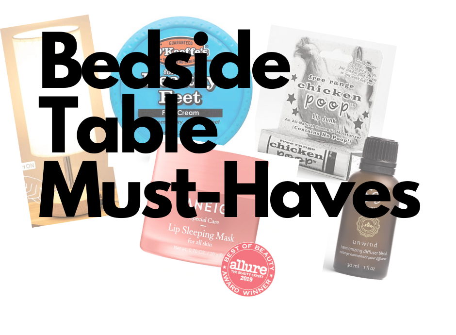 Bedside table must-haves!