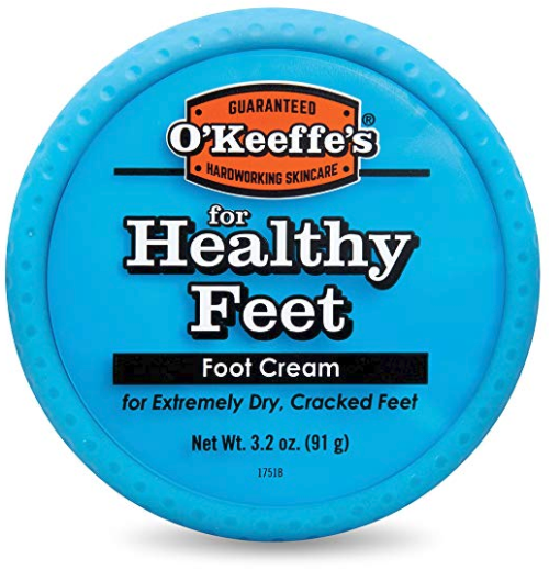 o'keefes healthy feet foot cream. A Bedside table must have to keep your heels smooth.