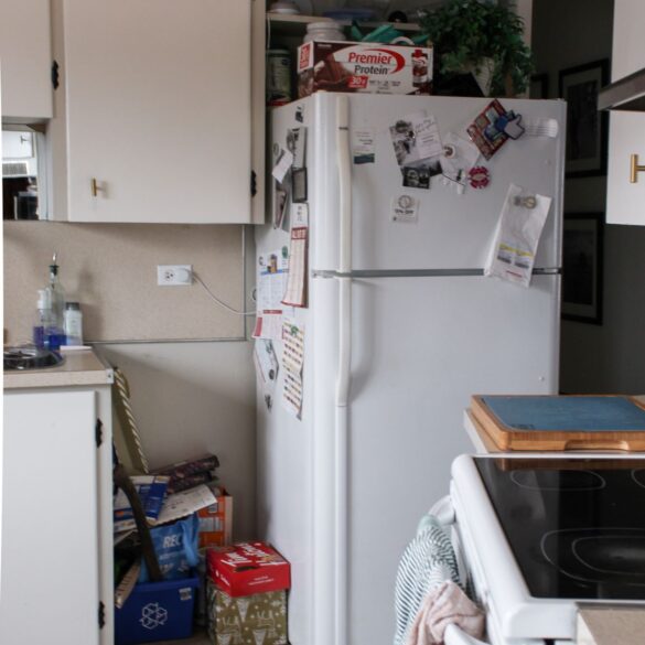 kitchen before - fridge